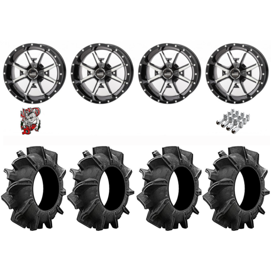 Assassinator Mud Tires 28-10-14 on Frontline 556 Machined Wheels
