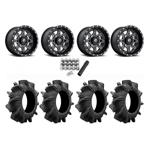 Assassinator Mud Tires 29.5x8-14 on Fuel Maverick Wheels