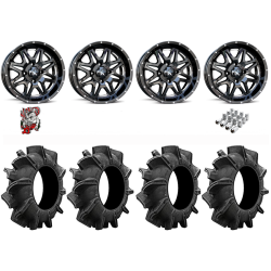 Assassinator Mud Tires 29.5-8-14 on MSA M26 Vibe Milled Wheels