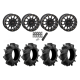 Assassinator Mud Tires 34x8-14 on SB-5 Matte Black Beadlock Wheels
