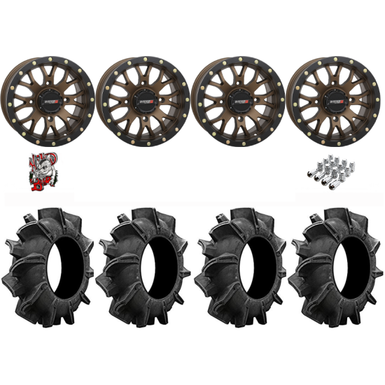 Assassinator Mud Tires 28-10-14 on ST-3 Bronze Wheels