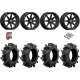 Assassinator Mud Tires 28-10-14 on V01 Gloss Black Wheels