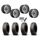 BFGoodrich Mud-Terrain KM3 30x10-15 (8ply) Radial Tires on MSA M45 Portal Machined Wheels