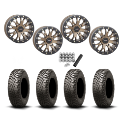 BFGoodrich Mud-Terrain KM3 30x10-15 (8ply) Radial Tires on ST-3 Bronze Wheels