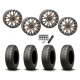BFGoodrich Mud-Terrain KM3 30x10-15 (8ply) Radial Tires on SB-4 Bronze Beadlock Wheels