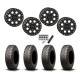 BFGoodrich Mud-Terrain KM3 30x10-14 Tires on SB-7 Matte Black Beadlock Wheels