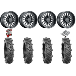 BKT AT 171 28-9-14 Tires on Method 411 Matte Black Wheels