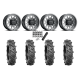 BKT AT 171 28x9-14 Tires on Method 414 Gloss Graphite Wheels