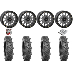 BKT AT 171 30-9-14 Tires on SB-5 Gunmetal Beadlock Wheels