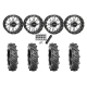 BKT AT 171 30x9-14 Tires on ST-3 Machined Wheels BKT AT 171 30x9-14 Tires on ST-3 Machined Wheels