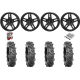 BKT AT 171 33-9-20 Tires on Frontline 505 Black Wheels