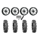 BKT AT 171 33x9-20 Tires on Frontline 556 Machined Wheels