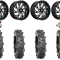 BKT AT 171 33-8-18 Tires on Fuel Kompressor Gloss Black & Milled Wheels