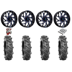 BKT AT 171 35-9-20 Tires on Fuel Runner Candy Blue Wheels