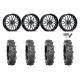 BKT AT 171 33x9-20 Tires on ITP Hurricane Machined Wheels