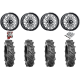 BKT AT 171 33-8-18 Tires on ITP Momentum Gloss Black Milled Wheels