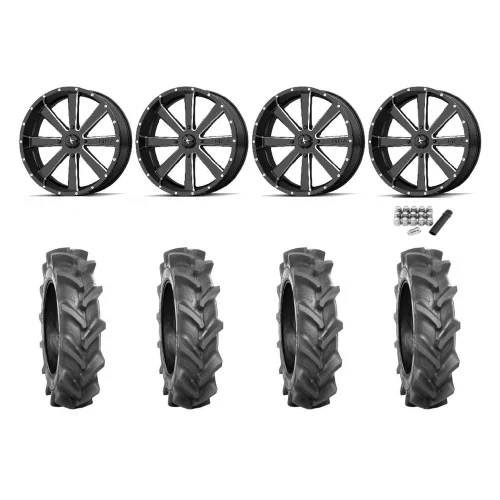 BKT AT 171 33x8-18 Tires on MSA M34 Flash Wheels BKT AT 171 33x8-18 Tires on MSA M34 Flash Wheels
