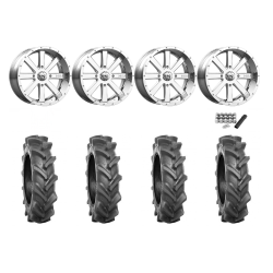 BKT AT 171 35x9-20 Tires on MSA M34 Flash Chrome Wheels