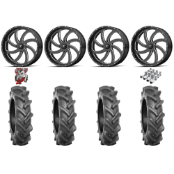 BKT AT 171 40-10-22 Tires on MSA M36 Switch Milled Wheels