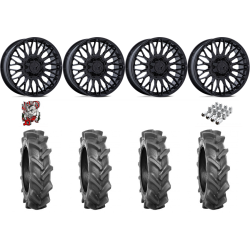 BKT AT 171 35-9-22 Tires on MSA M50 Clubber Gloss Black Wheels