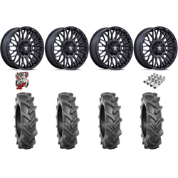 BKT AT 171 38-10-20 Tires on MSA M50 Clubber Matte Black DDT Wheels