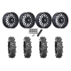 BKT AT 171 33x9-20 Tires on MSA M50 Clubber Matte Black DDT Wheels