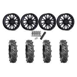 BKT AT 171 33x9-20 Tires on MSA M51 Thunderlips Matte Black Wheels
