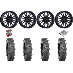 BKT AT 171 37-9-22 Tires on MSA M51 Thunderlips Matte Black Wheels