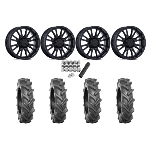 BKT AT 171 33x9-20 Tires on MSA M51 Thunderlips Matte Black Wheels