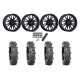 BKT AT 171 33x9-20 Tires on MSA M51 Thunderlips Matte Black Wheels