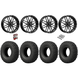 EFX MotoCrusher 40-10-18 Tires on MSA M35 Bandit Gloss Black Milled Wheels