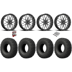 EFX MotoCrusher 40-10-18 Tires on MSA M45 Portal Gloss Black Milled Wheels