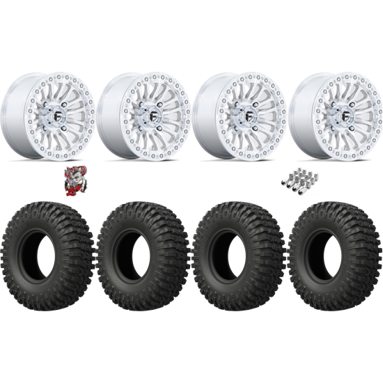 EFX MotoCrusher 35-10-15 Tires on Fuel Rincon Machined Beadlock Wheels