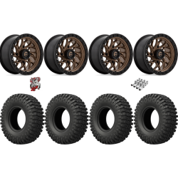 EFX MotoCrusher 32-10-15 Tires on Fuel Runner Matte Bronze Wheels