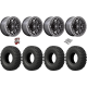EFX MotoCrusher 35-10-15 Tires on Fuel Unit Matte Black Wheels