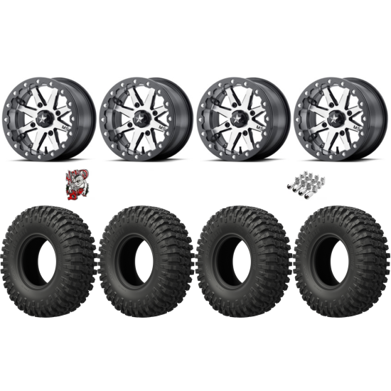 EFX MotoCrusher 35-10-15 Tires on MSA M21 Lok Beadlock Wheels