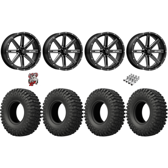 EFX MotoCrusher 32-10-14 Tires on MSA M41 Boxer Wheels