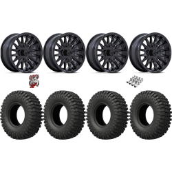 EFX MotoCrusher 33-10-15 Tires on MSA M49 Creed Matte Black Wheels