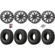 EFX MotoCrusher 32-10-14 Tires on ST-3 Matte Black Wheels