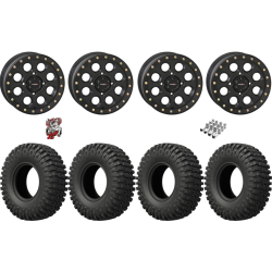 EFX MotoCrusher 32-10-15 Tires on SB-7 Matte Black Beadlock Wheels