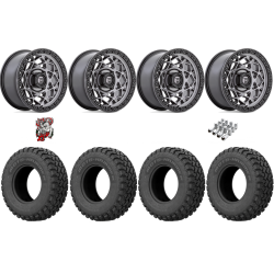 EFX MotoHammer 32-10-15 Tires on Fuel Unit Matte Anthracite Wheels