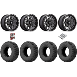 EFX MotoHammer 32-10-15 Tires on MSA M45 Portal Gloss Black Milled Wheels