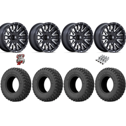EFX MotoHammer 32-10-15 Tires on MSA M49 Creed Matte Black & Machined Wheels