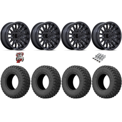 EFX MotoHammer 32-10-15 Tires on MSA M49 Creed Matte Black Wheels