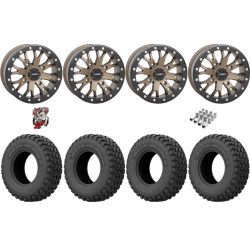 EFX MotoHammer 32-10-15 Tires on SB-4 Bronze Beadlock Wheels