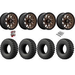 EFX MotoRally 30-10-15 Tires on Fuel Runner Matte Bronze Wheels