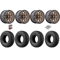 EFX MotoRally 30-10-15 Tires on Fuel Unit Matte Bronze Wheels