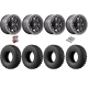 EFX MotoRally 28-10-15 Tires on Fuel Unit Matte Black Wheels