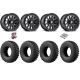 EFX MotoRally 32-10-14 Tires on Fuel Vector Matte Black Wheels