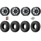 EFX MotoRally 28-10-15 Tires on ITP Hurricane Satin Black Wheels